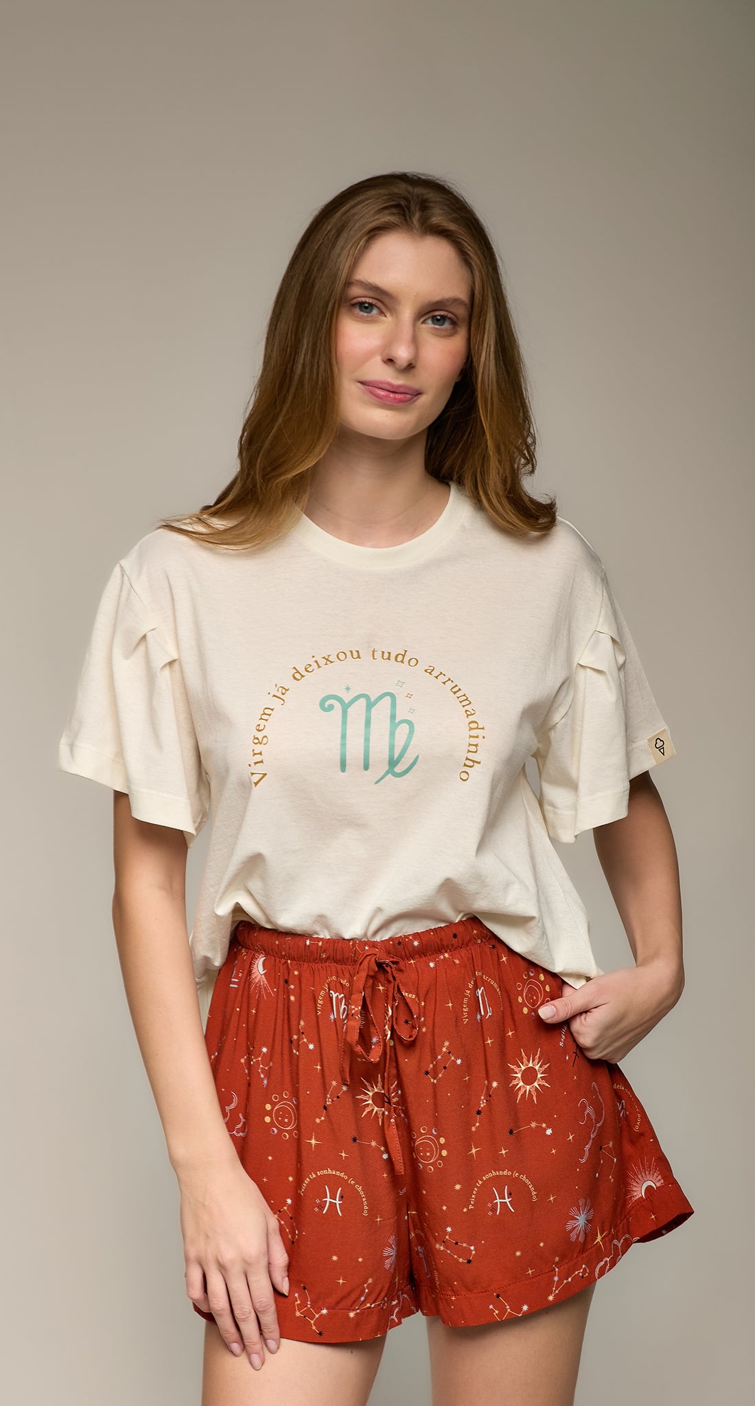 Pijama Conjunto Curto Zodíaco